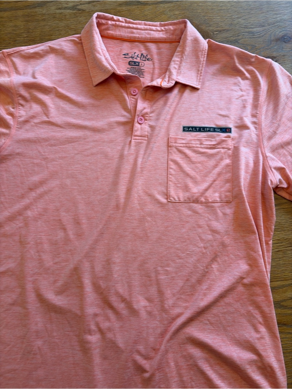 Salt Life Men’s Coral Short-Sleeve Pocket Polo